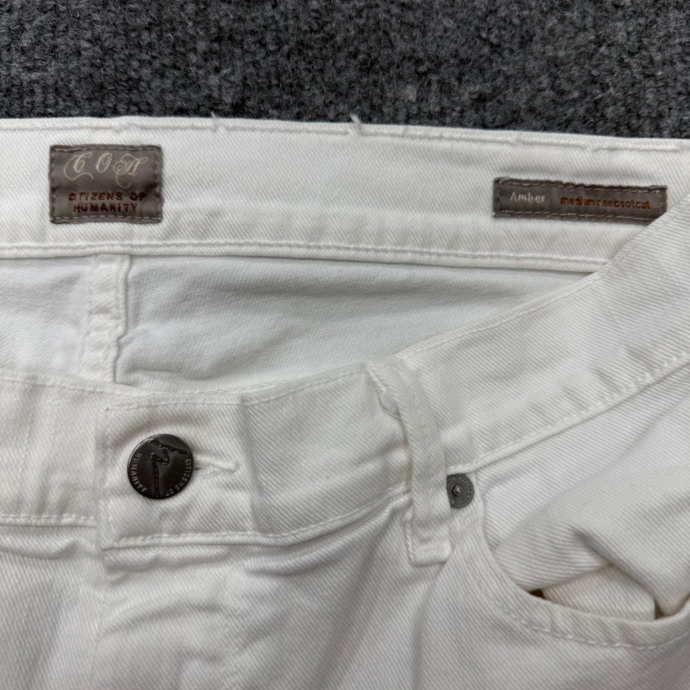 Citizens of Humanity Amber White Medium Rise Bootcut Jeans Womens 29 Bootcut - Picture 5 of 9